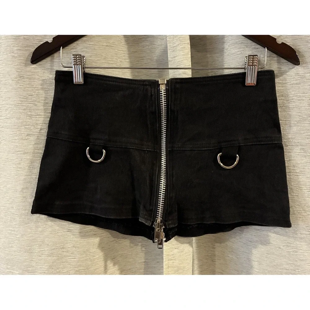 Vintage Dogpile 90s Punk Mini Skirt Grunge Goth Festival‎ Size Medium